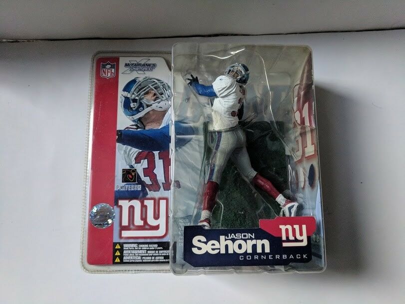 2002 McFarlane JASON SEHORN NY NEW YORK GIANTS NFL Series 4 Football Figure