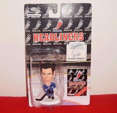 CLAUDE LEMIEUX NHLPA 1996 Corinthian Headliners Figure Signature Series H009
