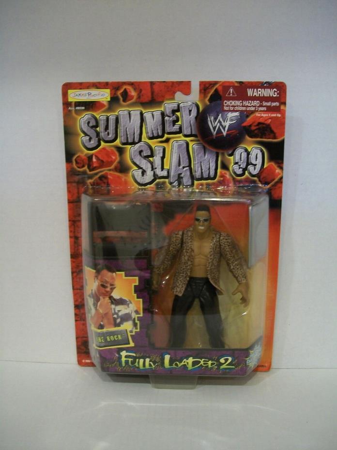 WWF WWE WRESTLING SUMMER SLAM '99 FULLY LOADED 2 THE ROCK Action Figure