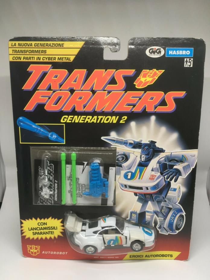 Transformers - G2 - JAZZ - New - Never Opened MOC- Italian packaging Hasbro G1