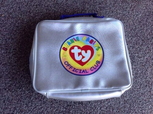 Ty Beanie Babies plush storage carry tote bag Platinum Official Club vinyl