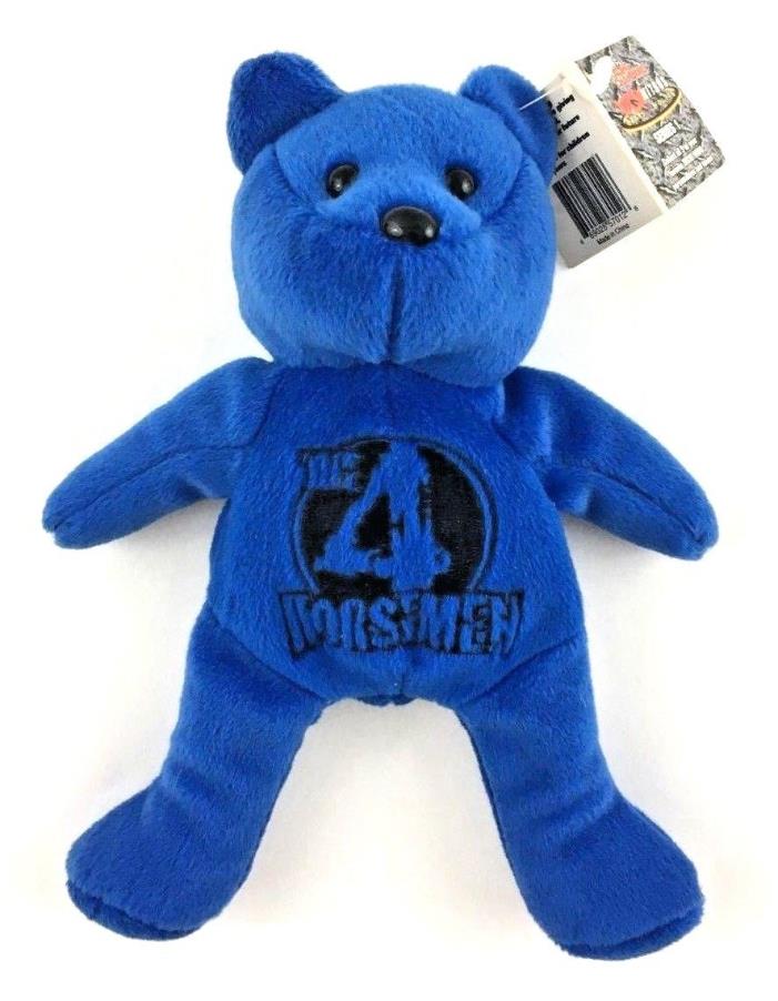 1999 WCW NWO Nitro Four Horsemen Beanie Baby Plush Blue Bear Series 1