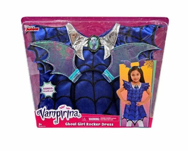 NEW Disney Junior Vampirina Ghoul Girl Rocker Dress (fits size 4-6x)