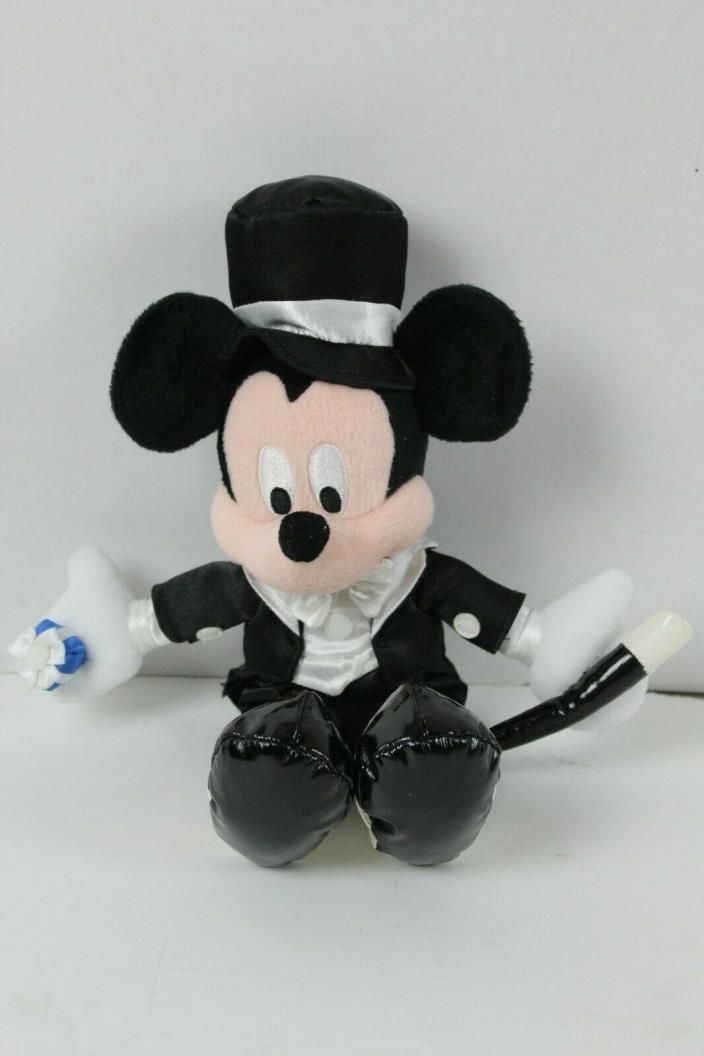 Disney Mickey Mouse Groom Wedding Tuxedo Bean Bag Plush
