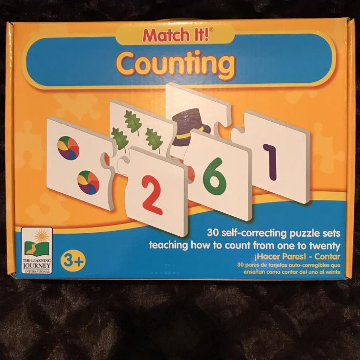 The Learning Journey Match It Counting Toy, 30 Puzzle Sets, Educational, NEW