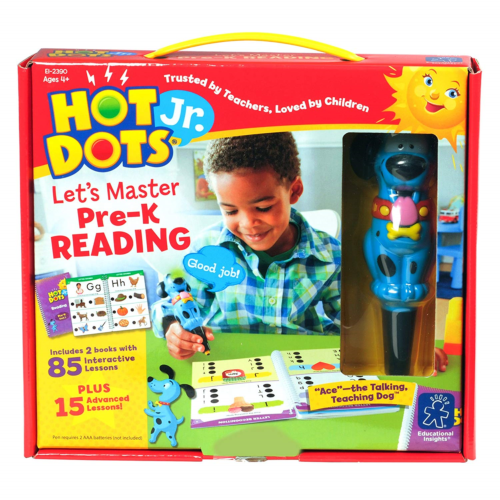 Hot Dots Jr. Lets Master Pre-K Reading Set with Ace Pen Learning Products
