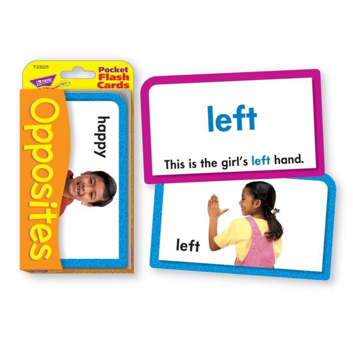 Opposites Pocket Flash Cards by Trend (NEW) T-23025