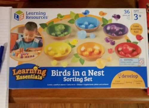 Learning Resources Birds in a Nest Sorting Set, 36 Pieces