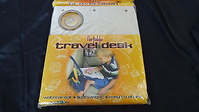 PORTABLE TRAVEL DESK For Child Car Travel Folds Flat Drink Holder New Sealed