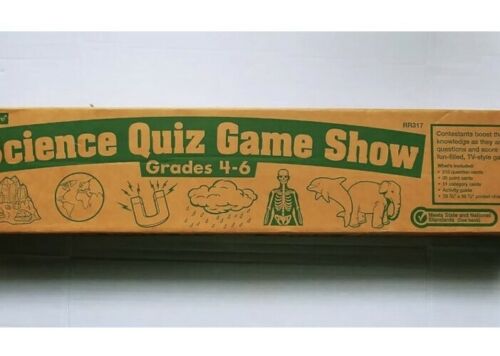 SCIENCE QUIZ GAME SHOW Lakeshore 4th-6th Grade RR317 Chart Classroom Tool EUC