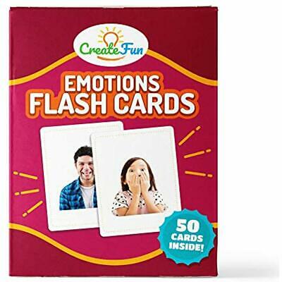 CreateFun Feelings And Emotions Flash Cards 50 Development Educational Photo 7 