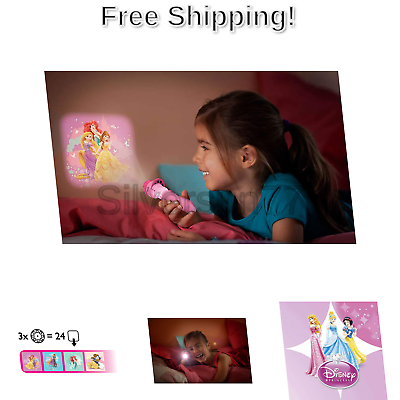 Philips Disney Princess Children Kids 2-in-1 Projector LED Flash Light 2-Pack