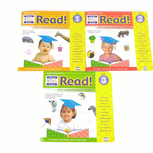 Your Baby Can Read Volume 1 2 3 Flip Book Early Language Development 2009 Titzer