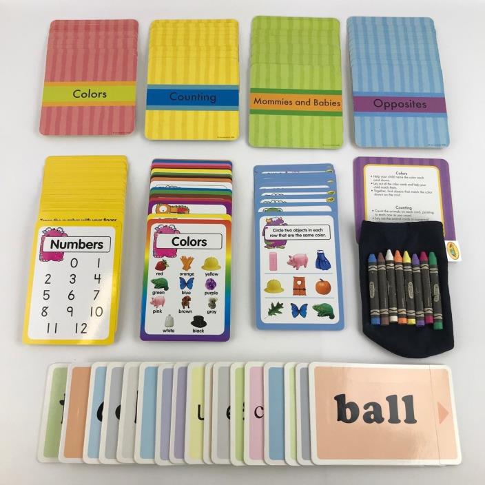 Toddler Educational Flash Card Bundle Lot Your Baby Can Read, Crayola Dry Erase