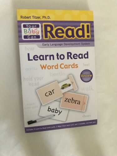 YOUR BABY CAN READ!  Learn To Read Word Cards Review Robert Titzer