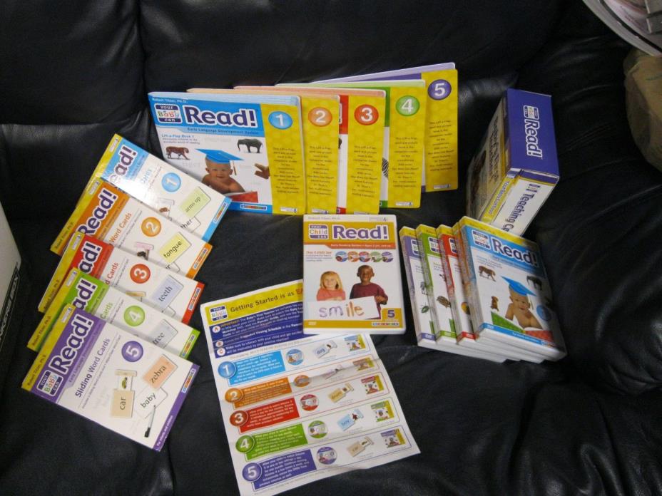 YOUR BABY CAN READ Early Language Interactive Development System DVD'S Books