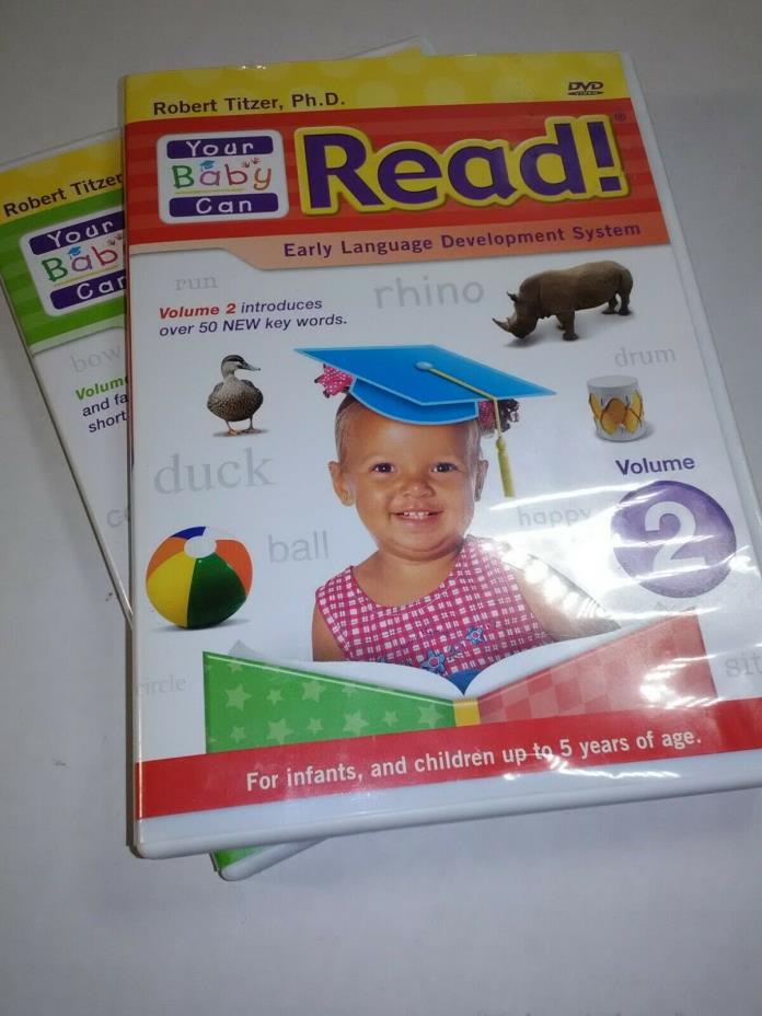 Your Baby Can READ! Volume 2 and 3 By Robert Titzer, Ph.D