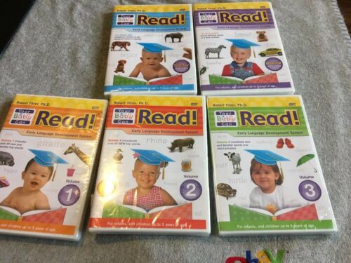 YOUR BABY CAN READ Early Language Development System 5 DVD’s/ New