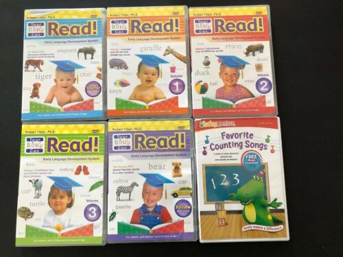 Your Baby Can READ DVD LOT, Early Learning -6 Total - 5 Read And 1 Babygenius