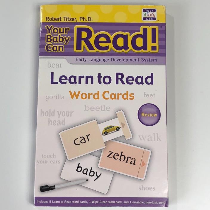 Your Baby Can Read Learn to Read Word Cards Review