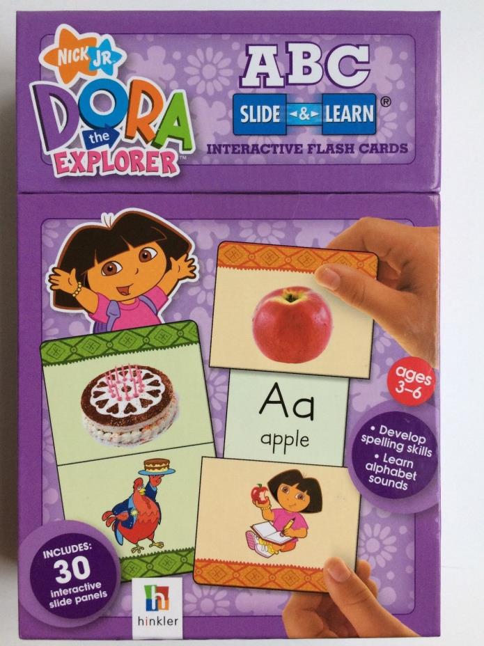 Dora the Explorer ABC Slide & Learn Interactive Flash Cards - Ages 3-6