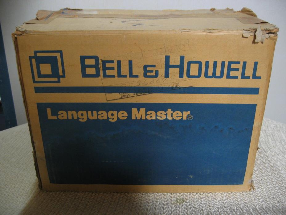 1970 Bell & Howell LANGUAGE MASTER Model 1757B Original Box with Headphones