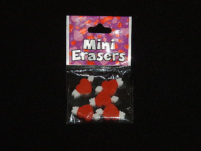 Hearts Galore Mini Erasers - Heart Shaped!