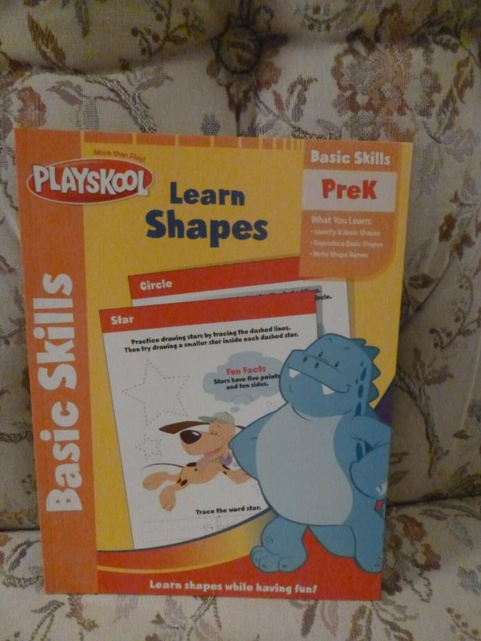 Playskool Learn Colors Shapes Activity Workbook Pre-K Preschool NEW