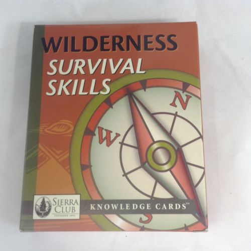 Sierra Club Wilderness Survival Skills Knowledge Cards - Hiking Backpacking
