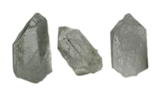 Quartz Points 1.25-1.75 Inch Crystal Rock Mineral Specimens 3 Stone Samples w In