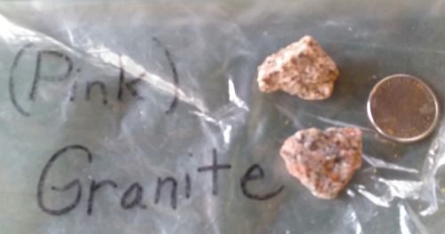 Pink Granite Sample for Science Project