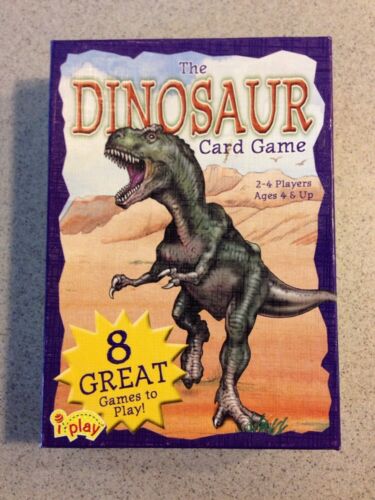THE DINOSAUR CARD GAME - 2-4 PLAYERS - AGES 4 & UP EUC