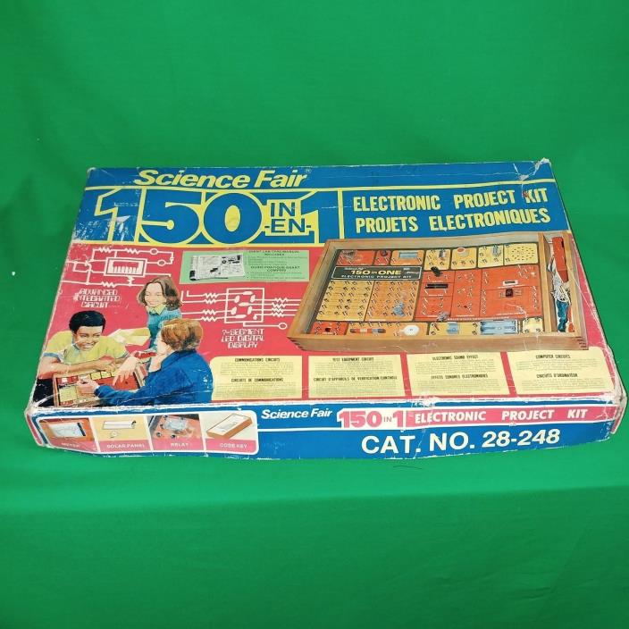 Vintage Radio Shack Tandy Science Fair 150 in 1 Electronic Project Kit