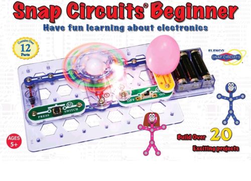 Elenco Snap Circuits Beginner Electricity Learning Kit w/20+ Projects ELESCB20