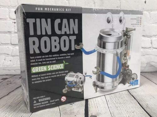 Can Robot Tin 4M Science Mechanics Green Toy Kids Educational Project Recycle