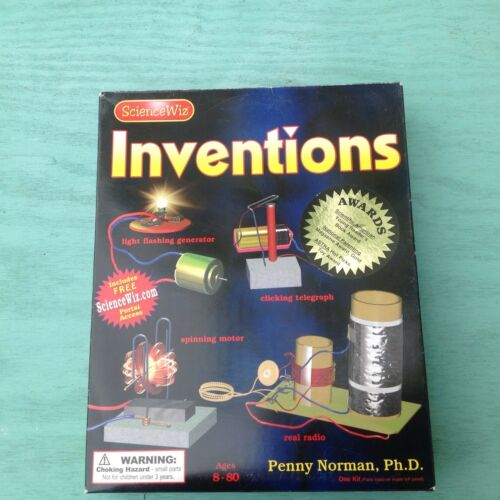 Science Wiz Inventions Electricity Kit With CD ROM & 40 Page Book Penny Norman