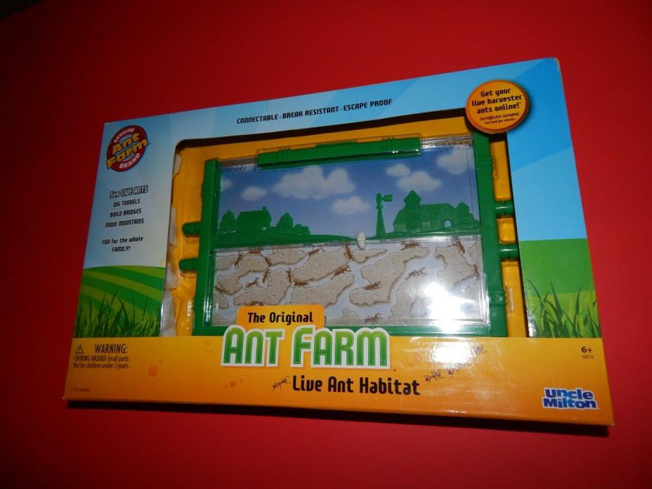 Original Uncle Milton's ANT FARM Live Habitat Insect Bug Colony School