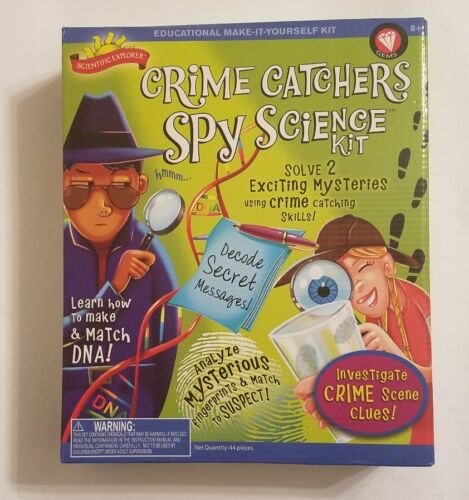 Scientific Explorer Crime Catchers Spy Science Kit STEM DNA Forensic Science Toy