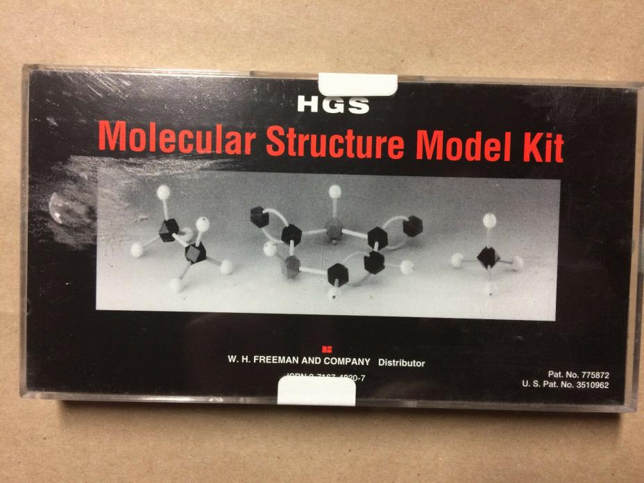 HGS Molecular Structure Model Kit Set Organic Chemistry W.H.Freeman and Company