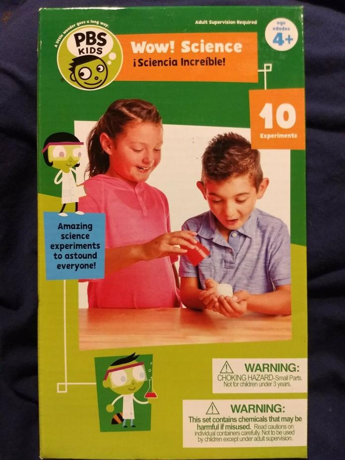 PBS Kids Wow! Science 10 experiments 4+ Amazing Science experiments 2240 New