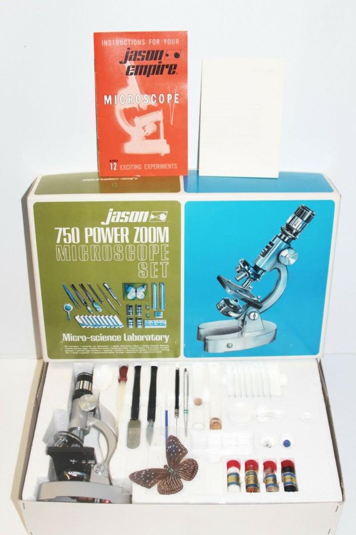 Brand New in Box - Vintage Jason Empire 750 Photo Zoom 750x Microscope #714 1971