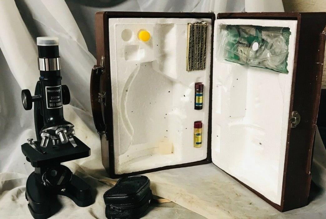 Vintage Zoom Microscope 50x-900x KIT WITH CASE