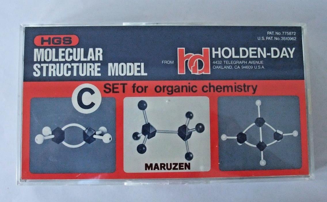 HGS Molecular Structure Model C Set For Organic Chemistry INCOMPLETE Holden Day