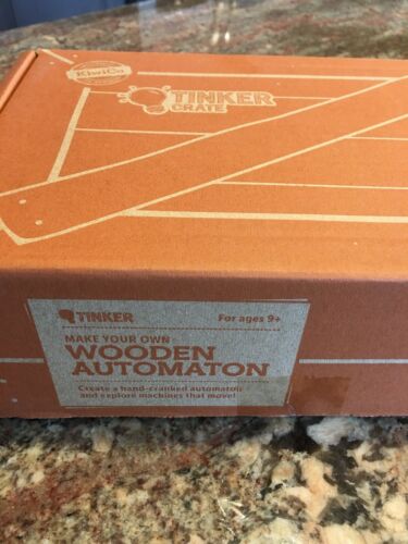 Kiwi Co Tinker Crate New In Box Wooden Automaton Ages 9-16+ Educational Projects