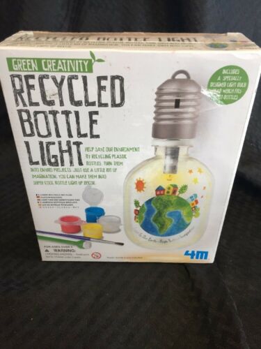 Green Creativity Recycled Bottle Light Kids Science Craft Kit NIB