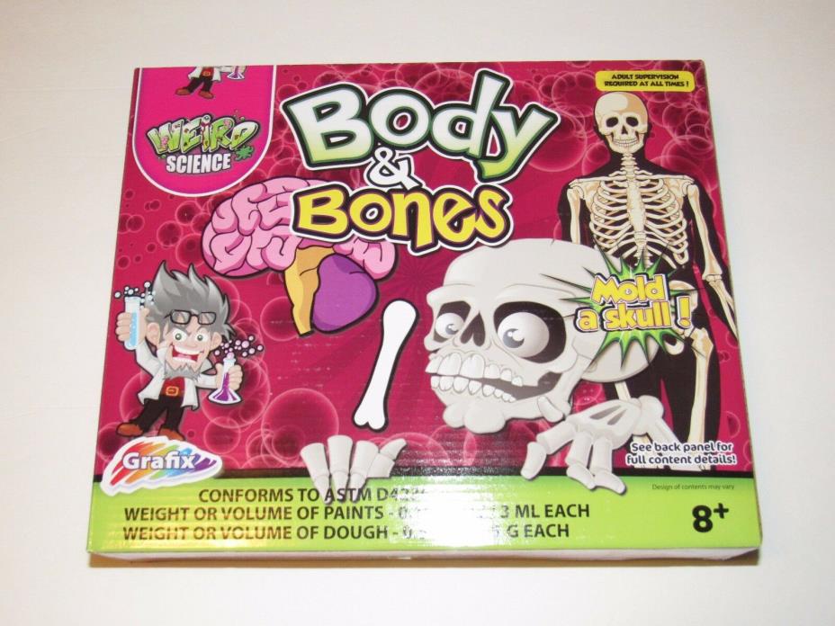 Grafix Body and Bones Birthday Gift Weird Science Craft Molding Kit New In Box