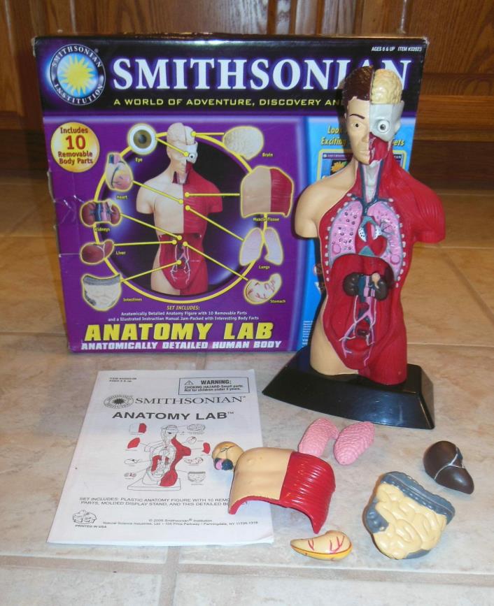Educational Toy Smithsonian Anatomy Lab with box, Vintage, Human Body Display