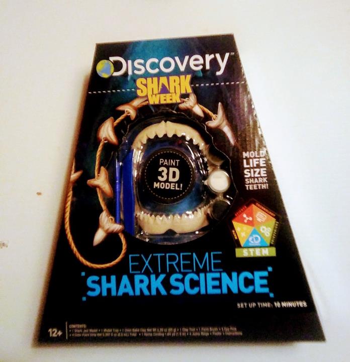 Discovery Shark Week 3D Paint Model to Mold Life Size Shark Teeth Boys Gift