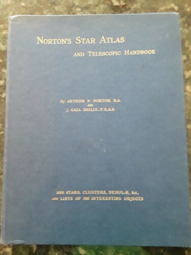 Vintage Norton's Star Atlas, 15th Ed. 1966, Inglis w Edmund's star locator