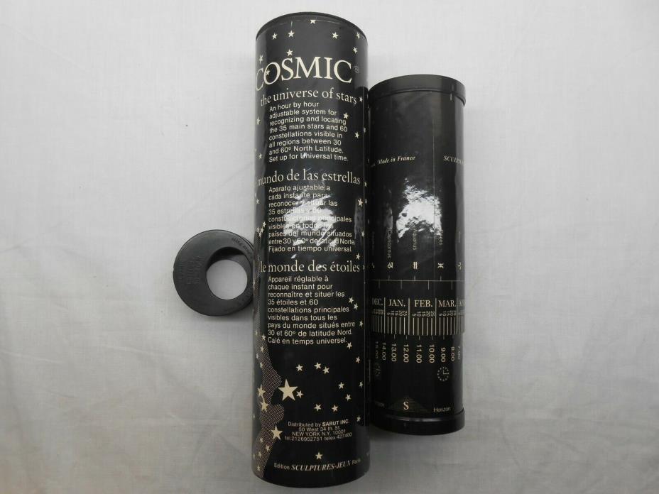 Vintage Sarut Cosmic Star Chart (Hour By Hour System) Astronomy